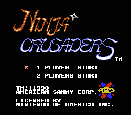 Ninja Crusaders screenshot 3 for NES